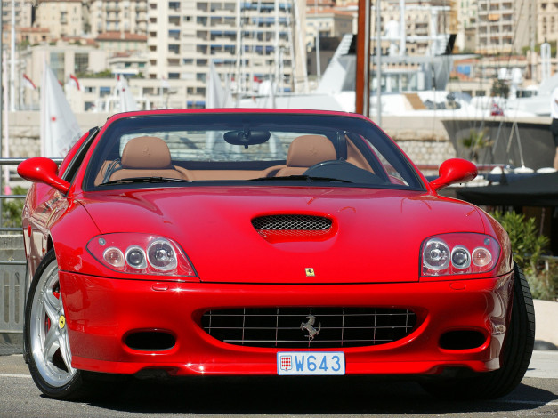 Обои картинки фото ferrari, 575m, superamerica, 2005, автомобили