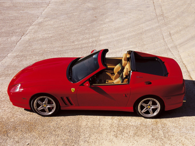 Обои картинки фото ferrari, 575m, superamerica, 2005, автомобили