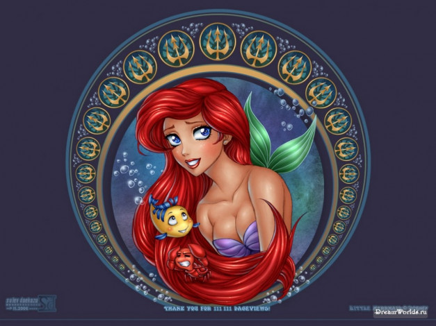 Обои картинки фото мультфильмы, the, little, mermaid
