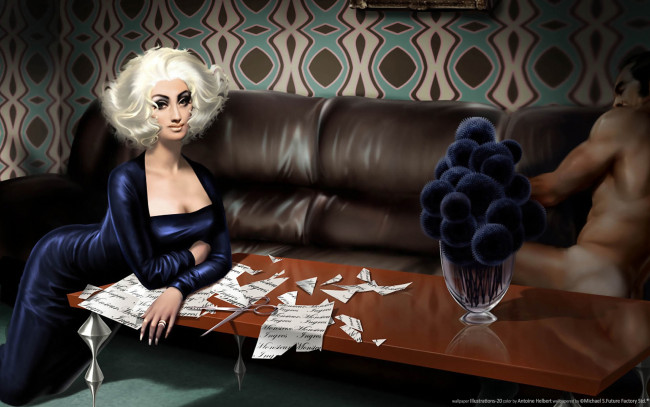 Обои картинки фото illustrations, 20, рисованные, люди