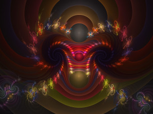 Картинка 3д графика fractal фракталы абстракция фон тёмный