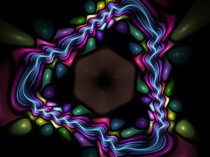 Картинка 3д графика fractal фракталы абстракция узор