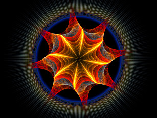 Картинка 3д графика fractal фракталы аниме девушки