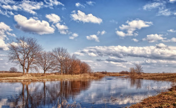 Картинка природа реки озера осень небо река