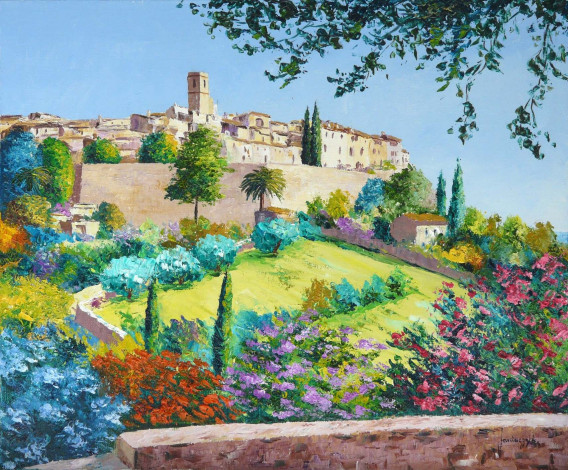 Обои картинки фото jean, mark, janiaczyk, рисованные, marc, saint-paul, de, vence