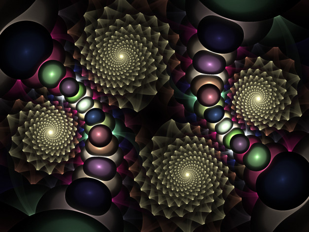 Обои картинки фото 3д, графика, fractal, фракталы, абстракция, узор