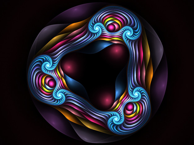 Обои картинки фото 3д, графика, fractal, фракталы, абстракция, узор