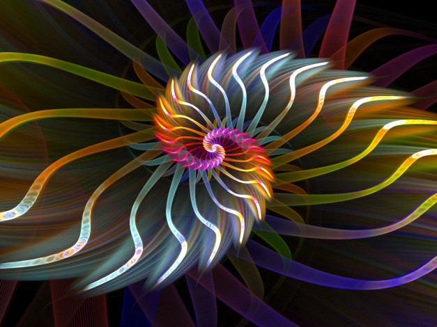 Обои картинки фото 3д, графика, fractal, фракталы, аниме, девушки