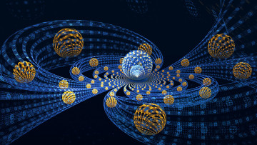 Картинка 3д графика fractal фракталы узор цвета фон