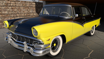 Картинка автомобили 3д 1956 ford