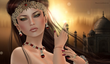 Картинка 3д графика portraits портрет украшения