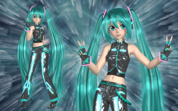 Картинка 3д графика anime аниме vocaloid