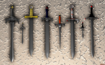 Картинка оружие 3d мечи клинки
