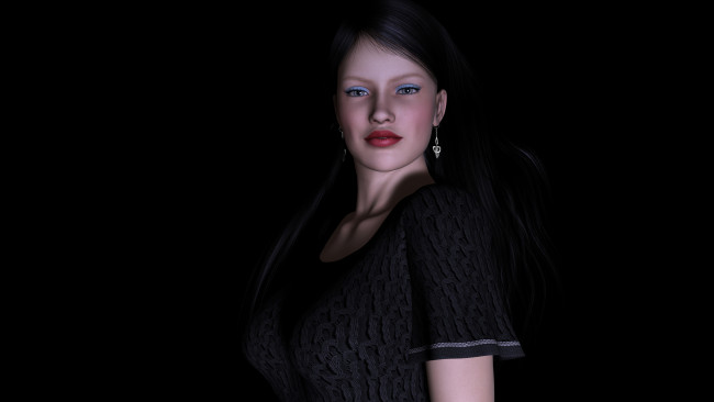 Обои картинки фото 3д, графика, people, люди, взгляд