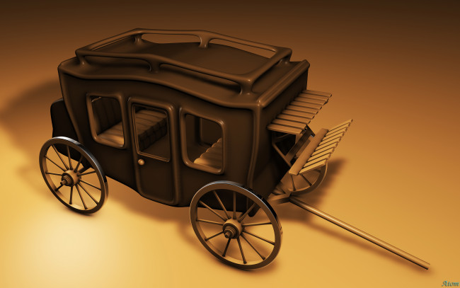 Обои картинки фото 3д, графика, другое, телега