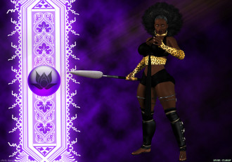 Картинка 3д+графика фантазия+ fantasy символ оружие взгляд девушка