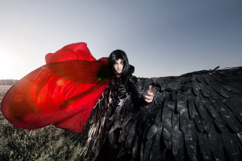 Картинка фэнтези фотоарт парень косплей арт ангел брюнет