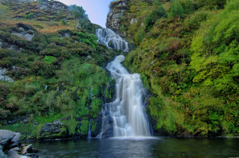Картинка природа водопады река водопад лес