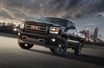 Картинка 2015+gmc+sierra+elevation+edition автомобили gm-gmc закат металлик тюнинг черный elevation sierra gmc