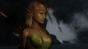 Картинка 3д+графика эльфы+ elves фон взгляд эльфийка