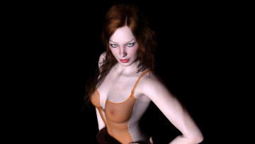 Картинка 3д+графика люди+ people фон взгляд девушка