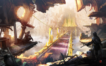 Картинка фэнтези иные+миры +иные+времена арт люди оружие sci-fi фантастика