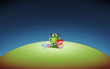 Картинка компьютеры android фон логотип