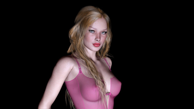 Обои картинки фото 3д графика, люди , people, фон, взгляд, девушка