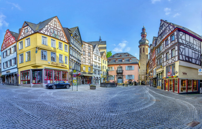 Обои картинки фото города, кохем , германия, улица, дома, cochem