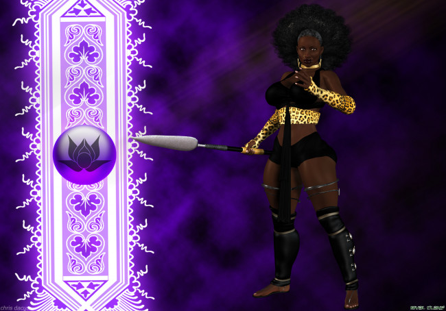 Обои картинки фото 3д графика, фантазия , fantasy, символ, оружие, взгляд, девушка