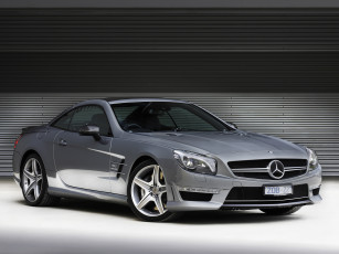 Картинка автомобили mercedes-benz sl 65 amg au-spec r231 2012г серый