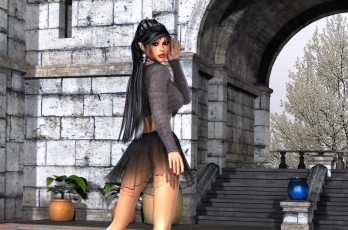 Картинка 3д+графика эльфы+ elves фон взгляд эльфийка