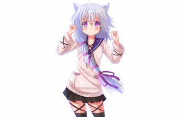 Картинка аниме black+bullet art black bullet Черная пуля midori fuse девочка ушки