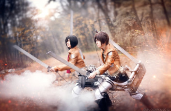 Картинка разное cosplay+ косплей атака титанов арт