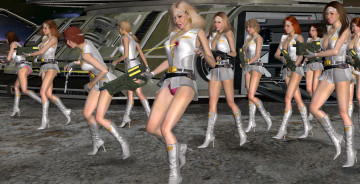 Картинка 3д+графика фантазия+ fantasy кровь оружие фон взгляд девушки сражение батальон бой