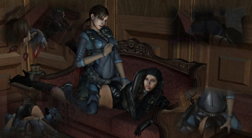 Картинка 3д+графика фантазия+ fantasy взгляд фон девушки