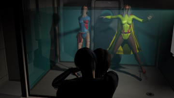 Картинка 3д+графика фантазия+ fantasy взгляд фон девушки плен