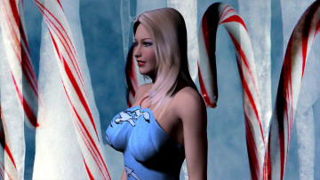 Картинка 3д+графика люди+ people девушка фон взгляд