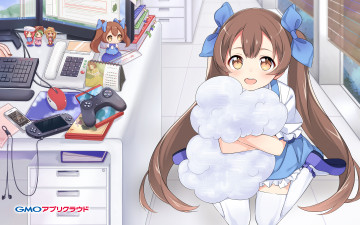 Картинка аниме оружие +техника +технологии девочка арт gmo