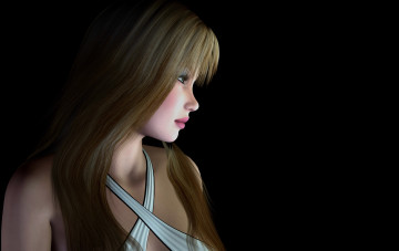 Картинка 3д+графика люди+ people фон взгляд девушка