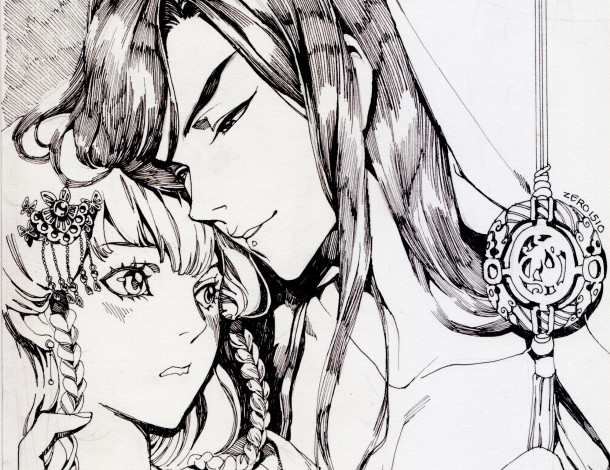 Обои картинки фото разное, арты, рисунок, девушка, парень, любовь, романтика, пара, арт