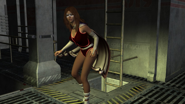 Обои картинки фото 3д графика, фантазия , fantasy, фон, девушка, взгляд