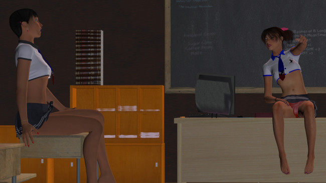 Обои картинки фото 3д графика, люди , people, девушки, взгляд, фон