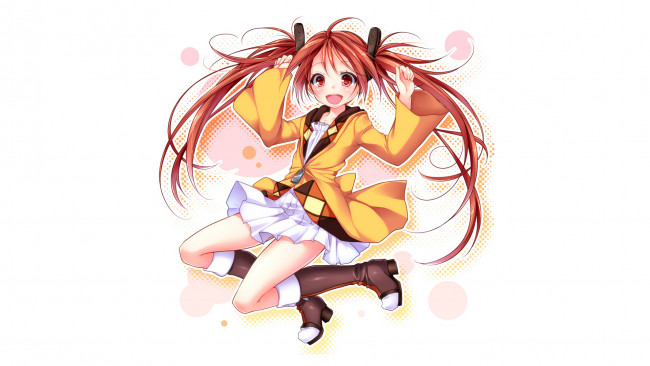 Обои картинки фото аниме, black bullet, art, black, bullet, Черная, пуля, enju, aihara