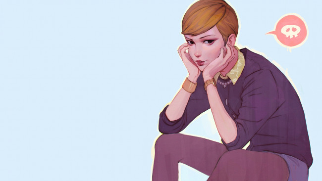 Обои картинки фото аниме, unknown,  другое, life, is, strange, victoria, chase, ilya, kuvshinov, арт, фон