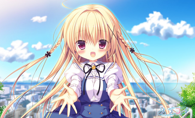 Обои картинки фото аниме, unknown,  другое, miyasaka, miyu, арт, sora, sorakoi, девочка