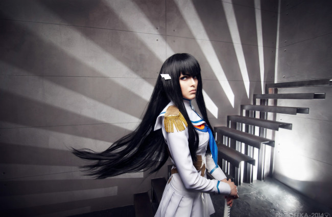 Обои картинки фото разное, cosplay , косплей, девушка, аниме, арт, satsuki, kiryuin, kill, la