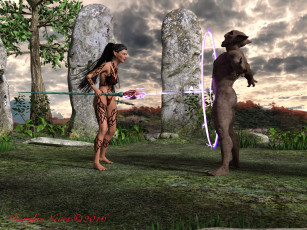 обоя 3д графика, эльфы , elves, существо, эльфийка, фон, взгляд