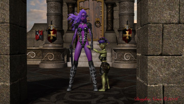 Картинка 3д+графика эльфы+ elves фон взгляд эльфийка