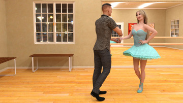 Картинка 3д+графика люди+ people девушка взгляд фон парень